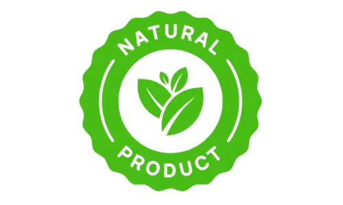 100% natural badge — TheyaVue is non-GMO and gluten-free