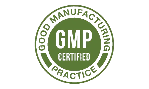 GMP-certified badge — TheyaVue follows Good Manufacturing Practices