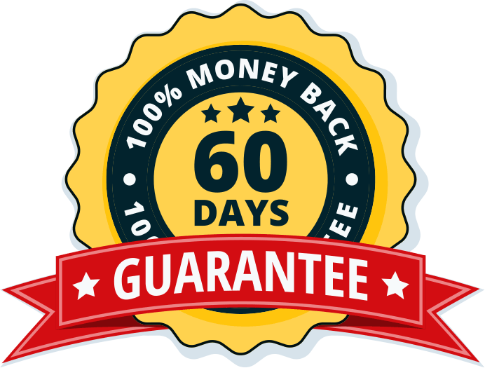 TheyaVue 60-day money-back guarantee badge